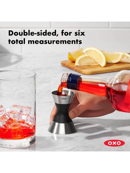 OXO Stainless Steel Double Jigger - view 2, Stainless Steel