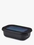 Mepal Cirqula Rectangular Food Storage Bowl, 500ml, Nordic Black