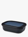 Mepal Cirqula Rectangular Food Storage Bowl, 1L, Nordic Black