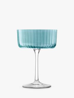 LSA International Gems Cocktail Glass Saucers, Set of 4, 230ml - view 2, Sapphire