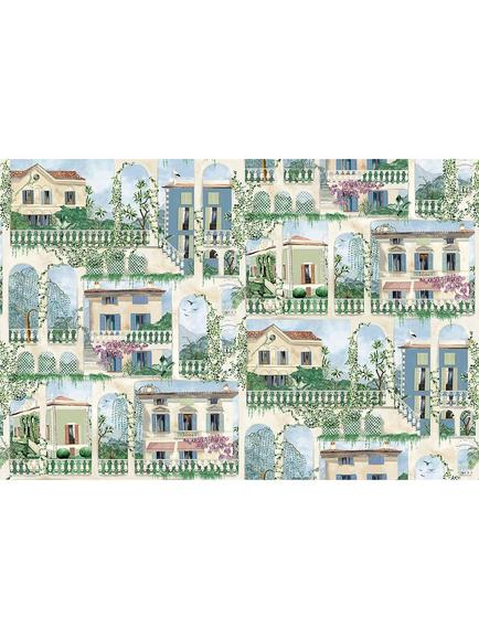 Osborne & Little Villa Como Furnishing Fabric, Azure