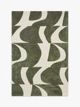 John Lewis Mellea Broken Wave Rug, Green, L180 x W120 cm