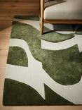 John Lewis Mellea Broken Wave Rug, Green, L240 x W170 cm