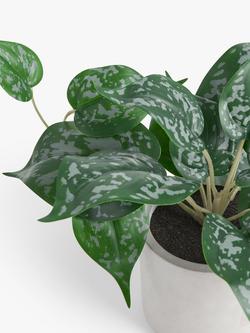 John Lewis Artificial Trailing Plant & Concrete Pot - view 2, Multi