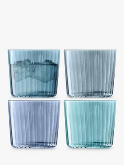LSA International Gems Tumbler Glasses, Set of 4, 310ml, Sapphire, Sapphire