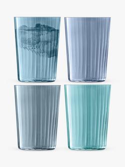 LSA International Gems Highball Glasses, Set of 4, 560ml, Sapphire