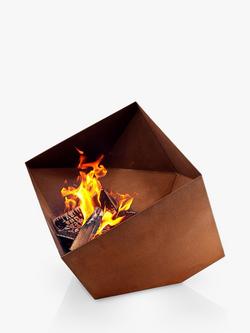 Eva Solo Fire Cube Corten Steel Firepit, Metallic