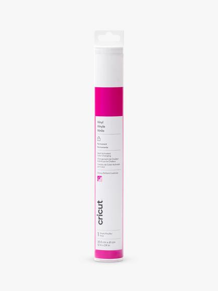 Cricut® Heat-Activated, Colour-Changing Vinyl, Purple/Turquoise, Magenta - Light Pink
