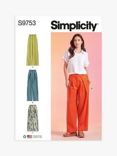 Simplicity Misses' Trouser Pants Sewing Pattern, S9753, R5
