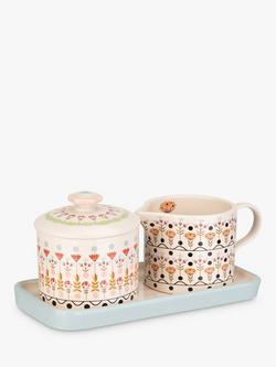 Cath Kidston Painted Table Stoneware Sugar & Milk Jug Set, Multi - view 2, Multi