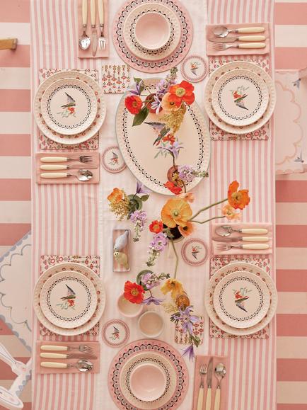 Cath Kidston Painted Table Stoneware Dinner Plate, 26cm, Multi, Multi