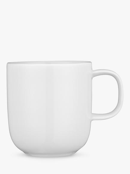John Lewis Dine Porcelain Mugs, Set of 4, 320ml, White - view 2, White