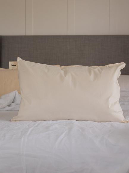 Floks Luxury British Wool Pillow, Soft, Neutral