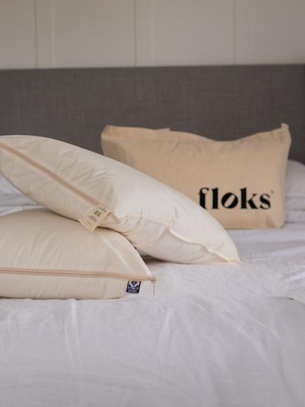 Floks Luxury British Wool Pillow, Soft - view 2, Neutral