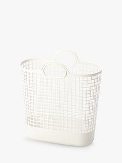 Like-it Biomass Plastic Basket, Large, White, White