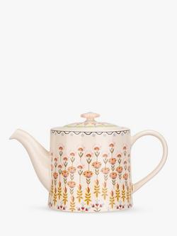 Cath Kidston Painted Table Stoneware Teapot,1L, Multi, Multi