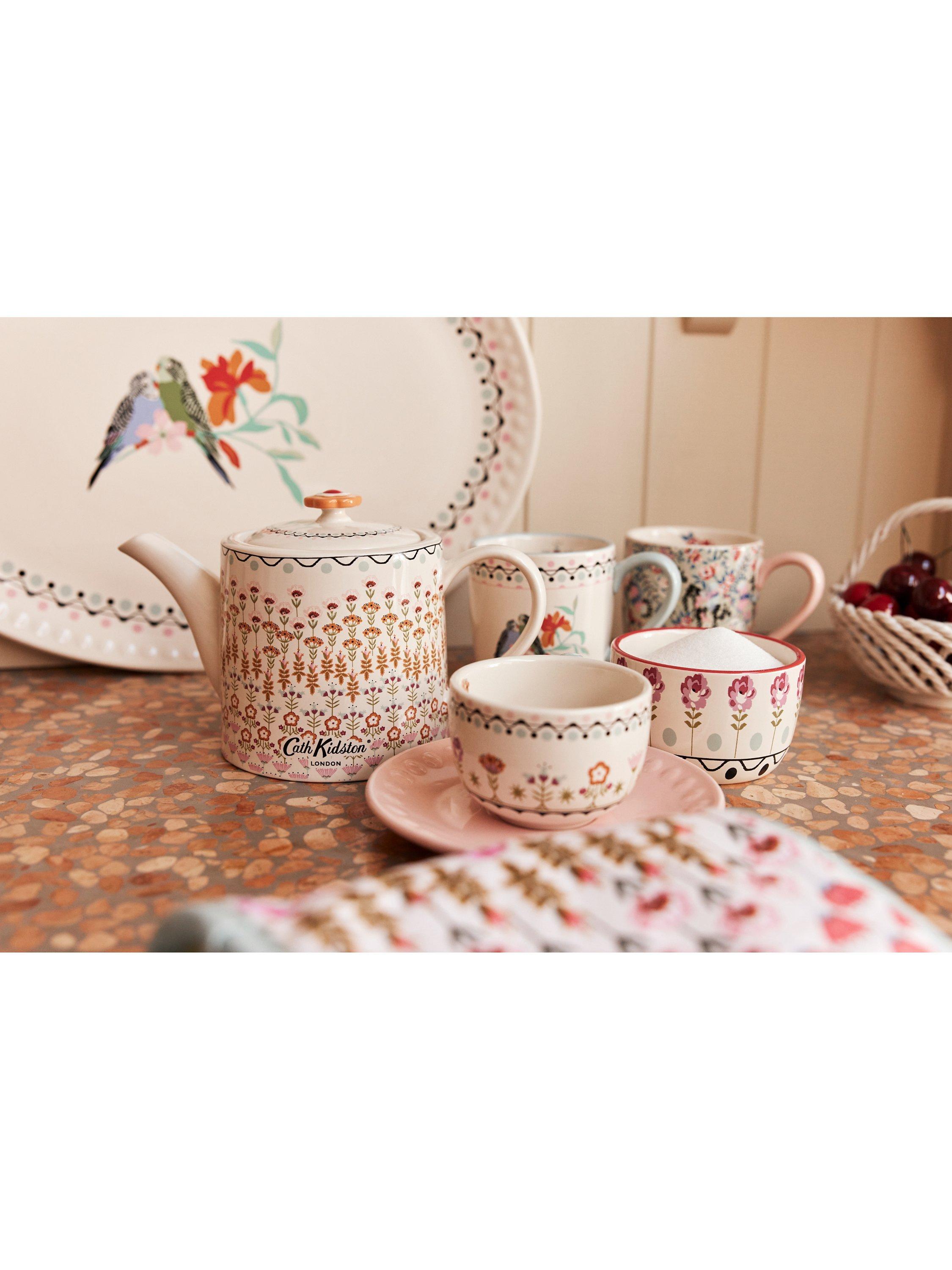 Cath Kidston Painted Table Stoneware Teapot 1L Multi