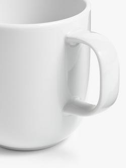 John Lewis Dine Porcelain Mug, 320ml, White - view 2, White