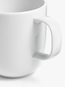 John Lewis Dine Porcelain Mugs, Set of 2, 320ml, White - view 2, White