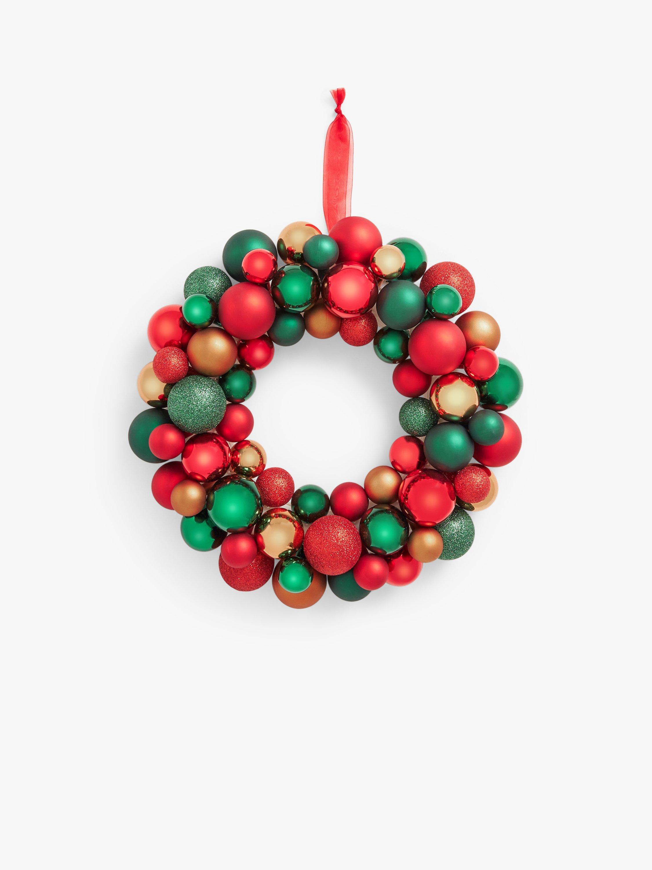 John Lewis Christmas Cottage Bauble Wreath
