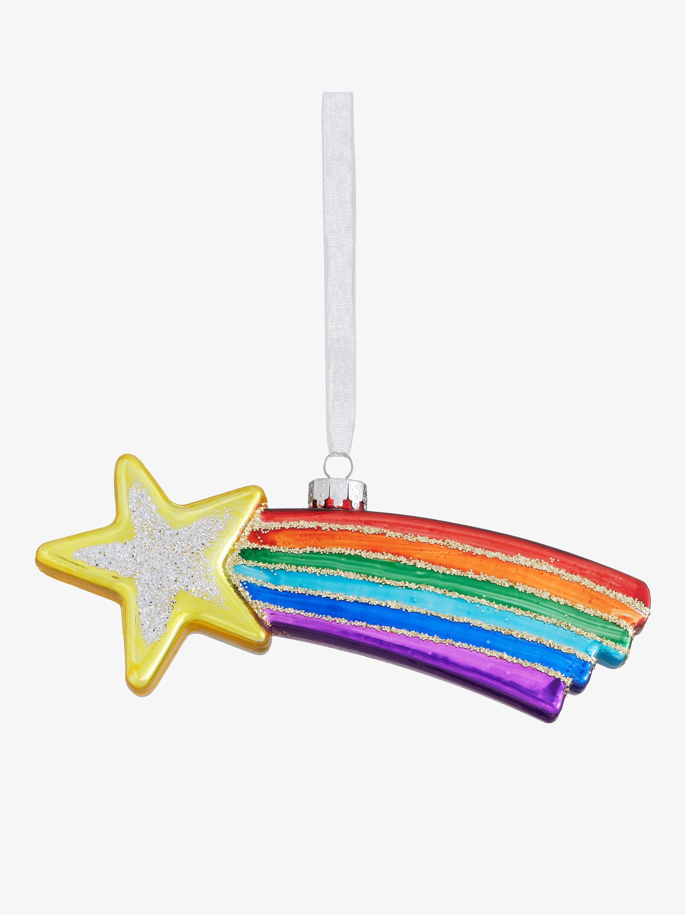 John Lewis Rainbow Time Capsule Shooting Star Bauble
