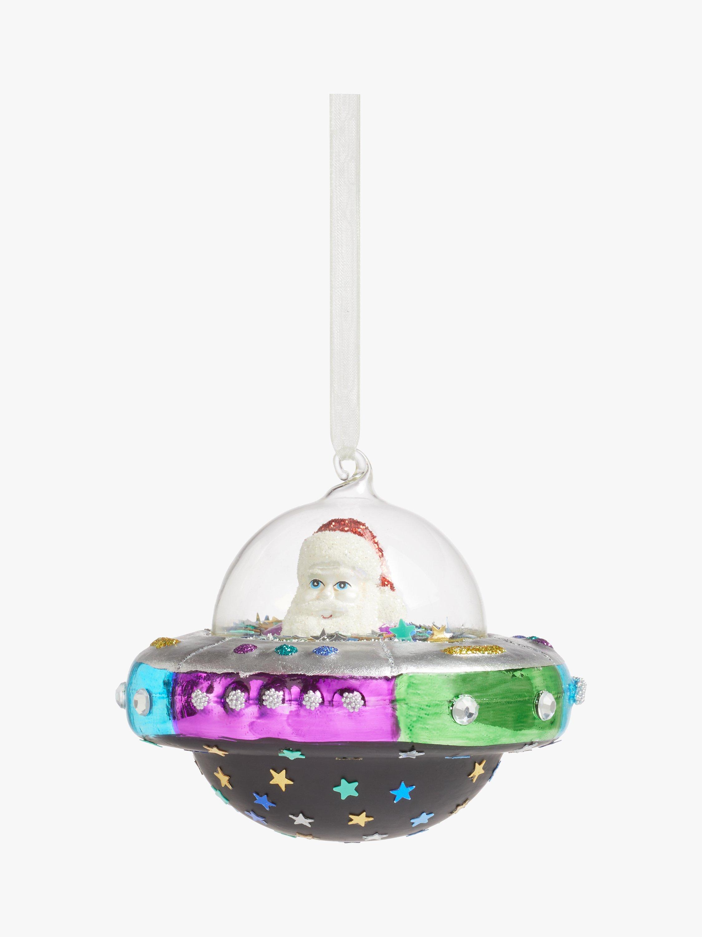 John Lewis Beyond Christmas Santa Spaceship Bauble