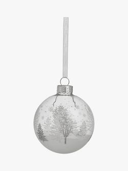 John Lewis Winter Fairytale Winter Trees Bauble, Silver
