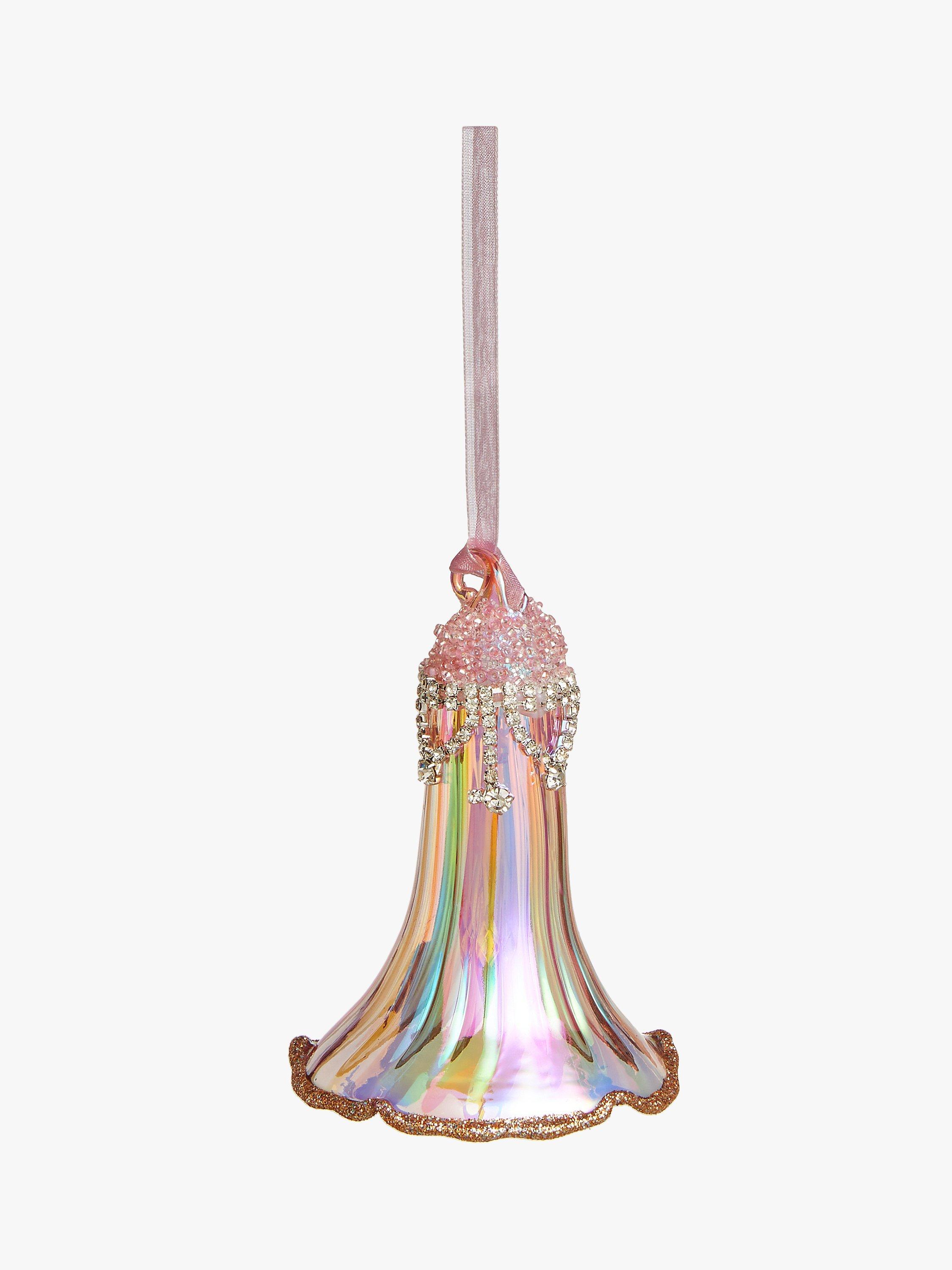 John Lewis Winter Fairytale Fairybell Bauble, Pink