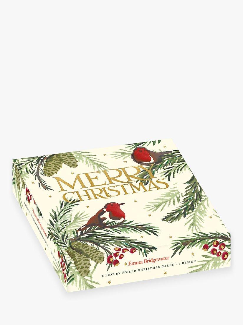 Emma Bridgewater Robins Luxury Christmas Cards, Box of 8