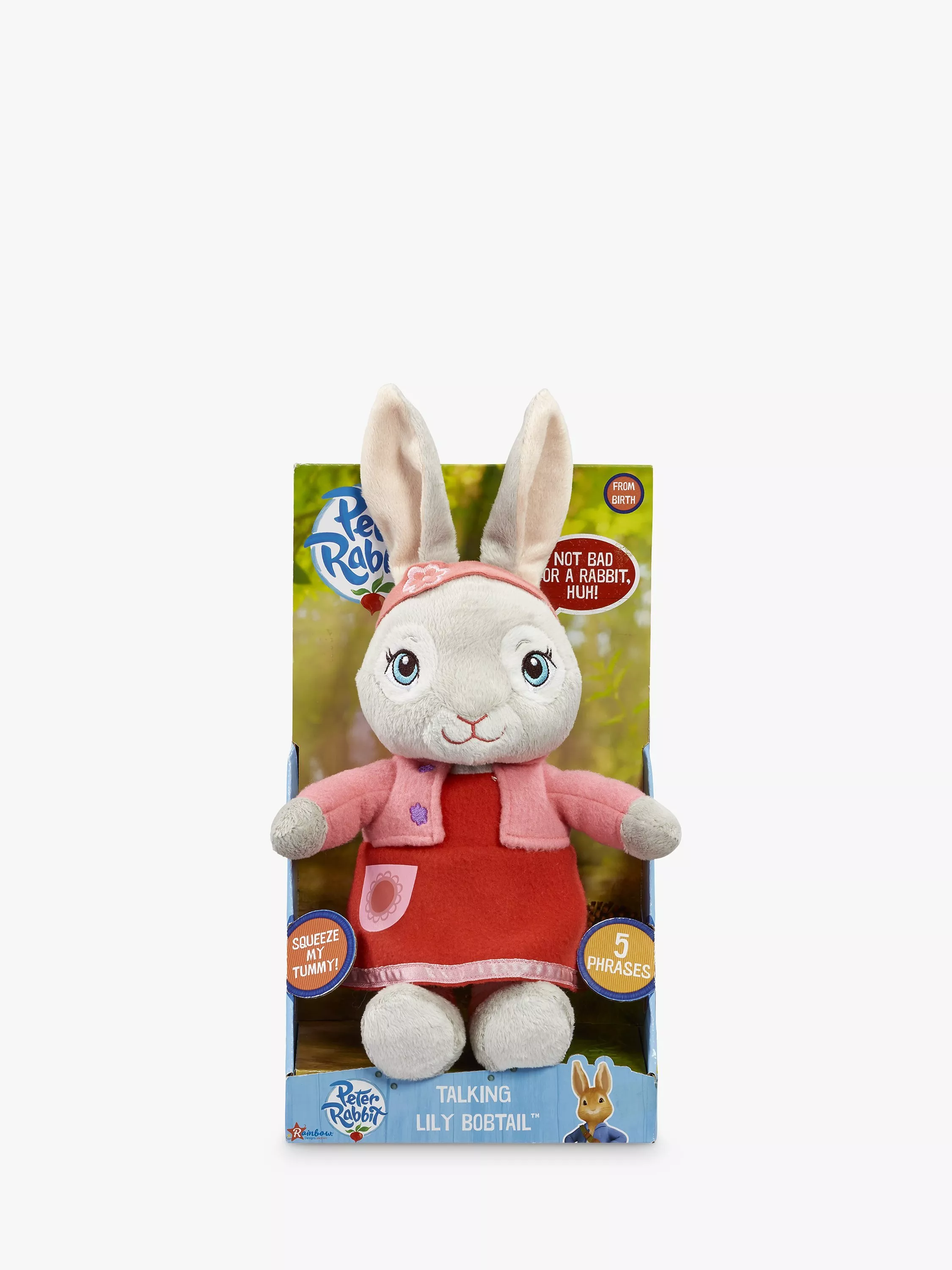 Peter rabbit talking plush on sale