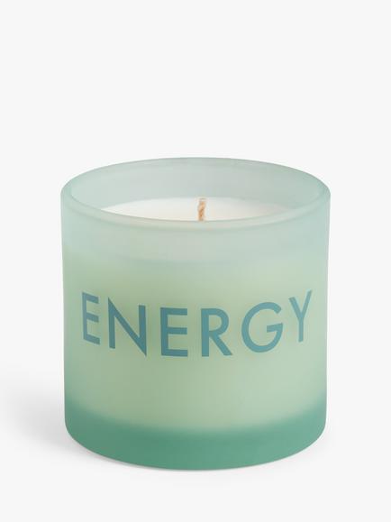 John Lewis Sentiments Energy Scentend Candle, 115g, Green