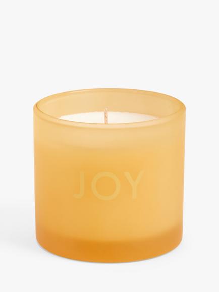 John Lewis Sentiments Joy Scented Candle, 115g, Yellow