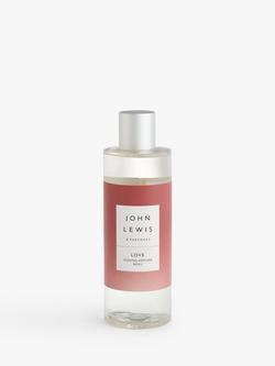 John Lewis Sentiments Love Diffuser Refill, 250ml, Clear