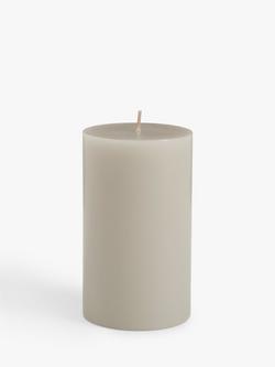 John Lewis Sentiments Calm Pillar Scented Candle, 507g - view 2, Grey