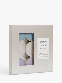 John Lewis Sentiments Balance, Calm & Dream Scented Tealights, Pack of 9, Multi