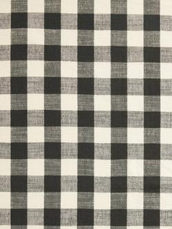 John Lewis Gingham Cotton Tea Towel - view 2, Black