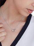 Kit Heath Bevel Cirque Link Chain Necklace, Silver