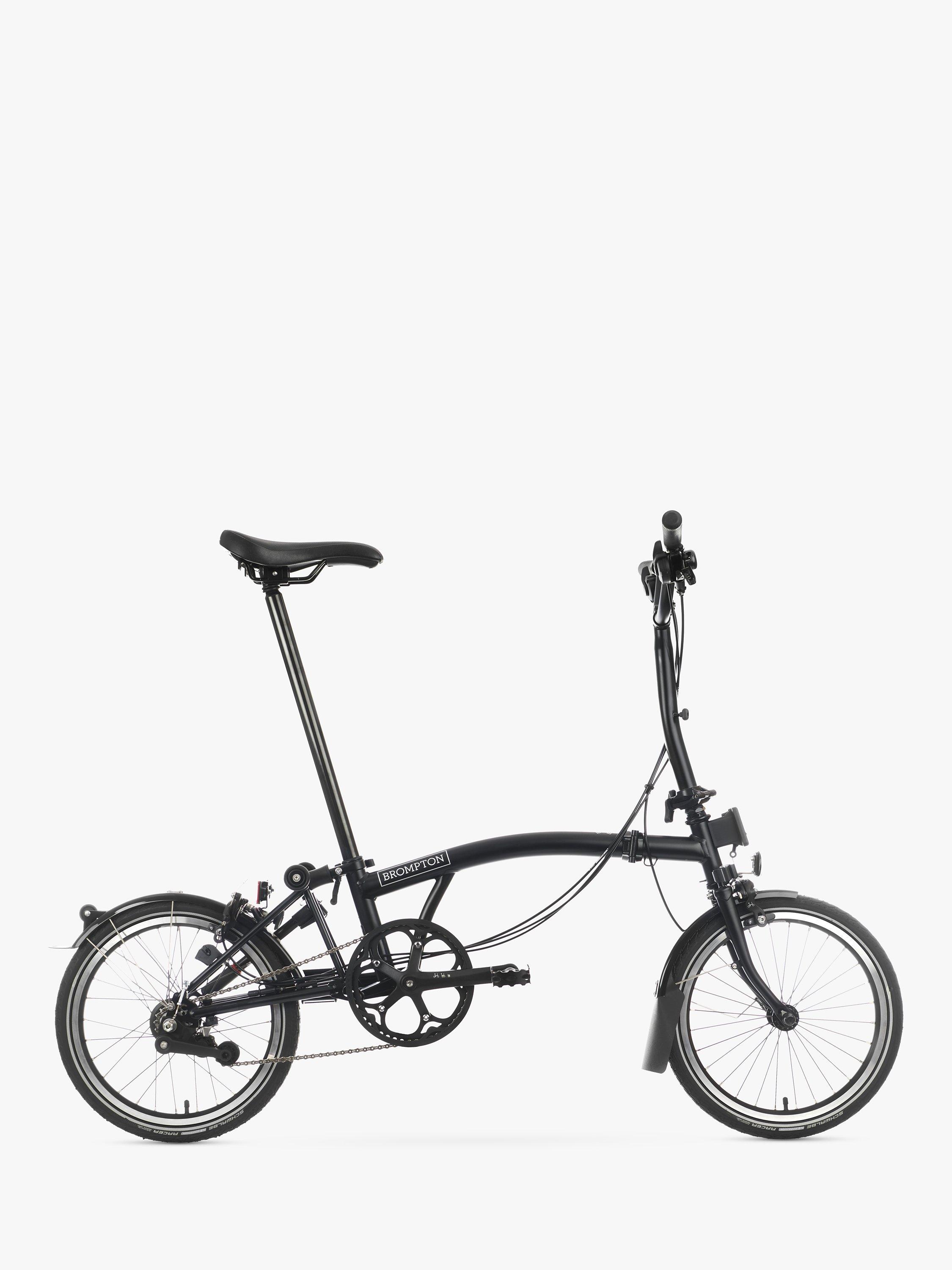 Brompton C Line Urban Mid Handlebar Folding Bike, Matt Black