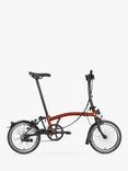 Brompton C Line Explore Mid Handlebar Folding Bike, Flame Lacquer