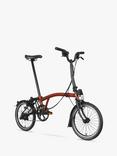 Brompton C Line Explore Mid Handlebar Folding Bike, Flame Lacquer