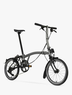 Brompton P Line Urban Low Handlebar Folding Bike - view 2, Storm Grey