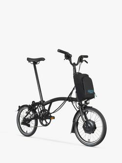 Brompton Electric C Line Explore Mid Handlebar Folding Bike - view 2, Matt Black