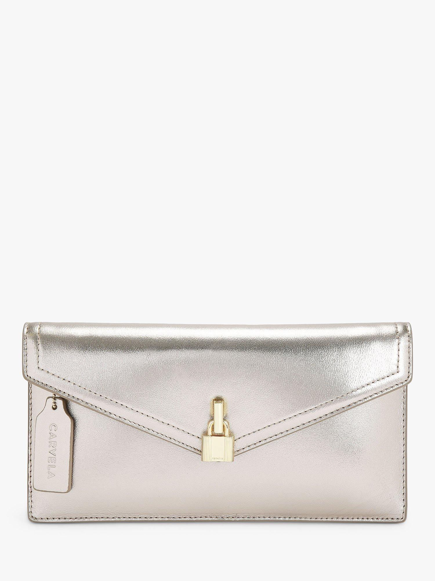 Carvela Vanity Clutch Bag, Gold