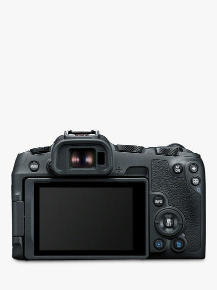 Canon EOS R8 Compact System Camera, 4K Ultra HD, 24.2MP, Wi-Fi, Bluetooth, OLED EVF, 3” Vari-Angle Touch Screen, Body Only, Black - view 2, Black