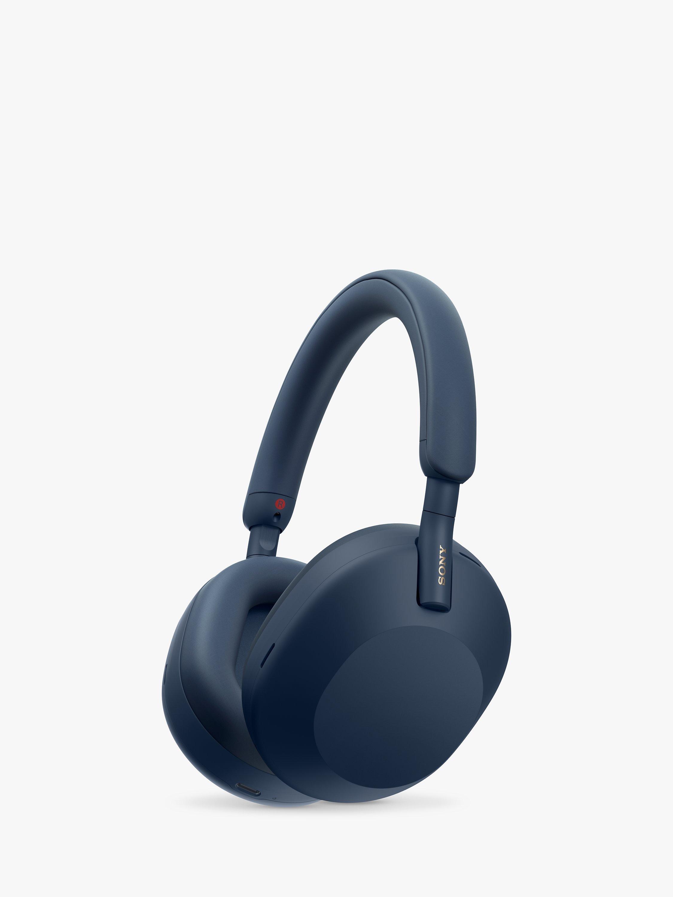 Sony WH 1000XM5 Noise Cancelling Wireless Bluetooth High Resolution Audio Over Ear Headphones with Mic Remote Midnight Blue