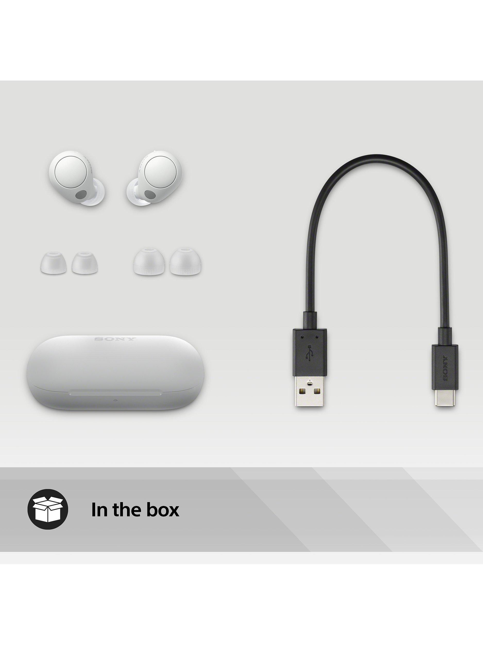 Sony WF C700N Noise Cancelling True Wireless Bluetooth In Ear Headphones with Mic Remote White