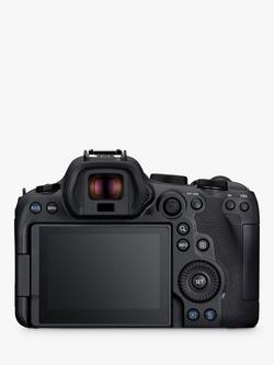 Canon EOS R6 Mark II Compact System Camera, 6K/4K Ultra HD, 24.2MP, Wi-Fi, Bluetooth, OLED EVF, 3" Vari-Angle Touch Screen, Body Only - view 2, Black