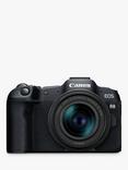 Canon EOS R8 Compact System Camera with RF 24-50mm Zoom Lens, 4K Ultra HD, 24.2MP, Wi-Fi, Bluetooth, OLED EVF, 3” Vari-Angle Touch Screen, Black