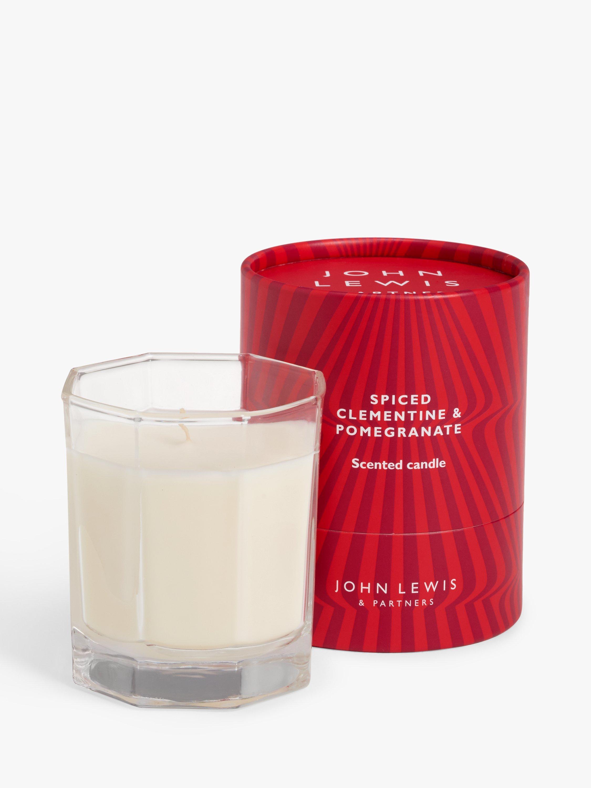 John Lewis Spiced Clementine & Pomegranate Scented Candle, 180g