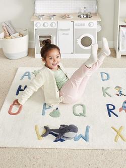 Great Little Trading Co Alphabet Rug, Large, Multi